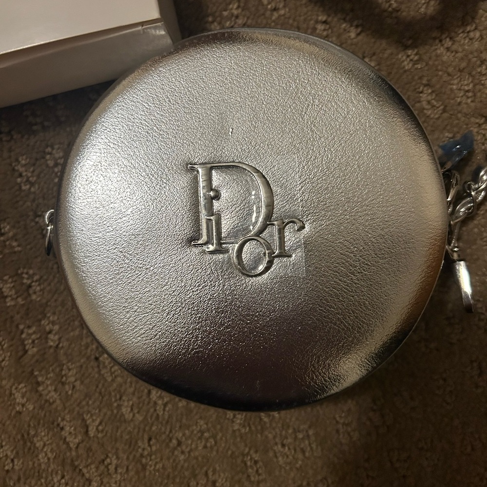 Dior Metallic Silver Circle Bag